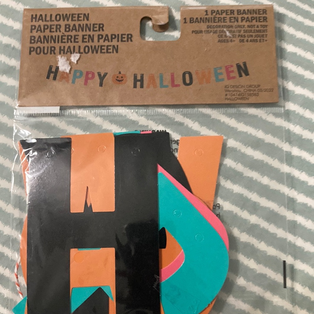 Happy Halloween Paper Banner